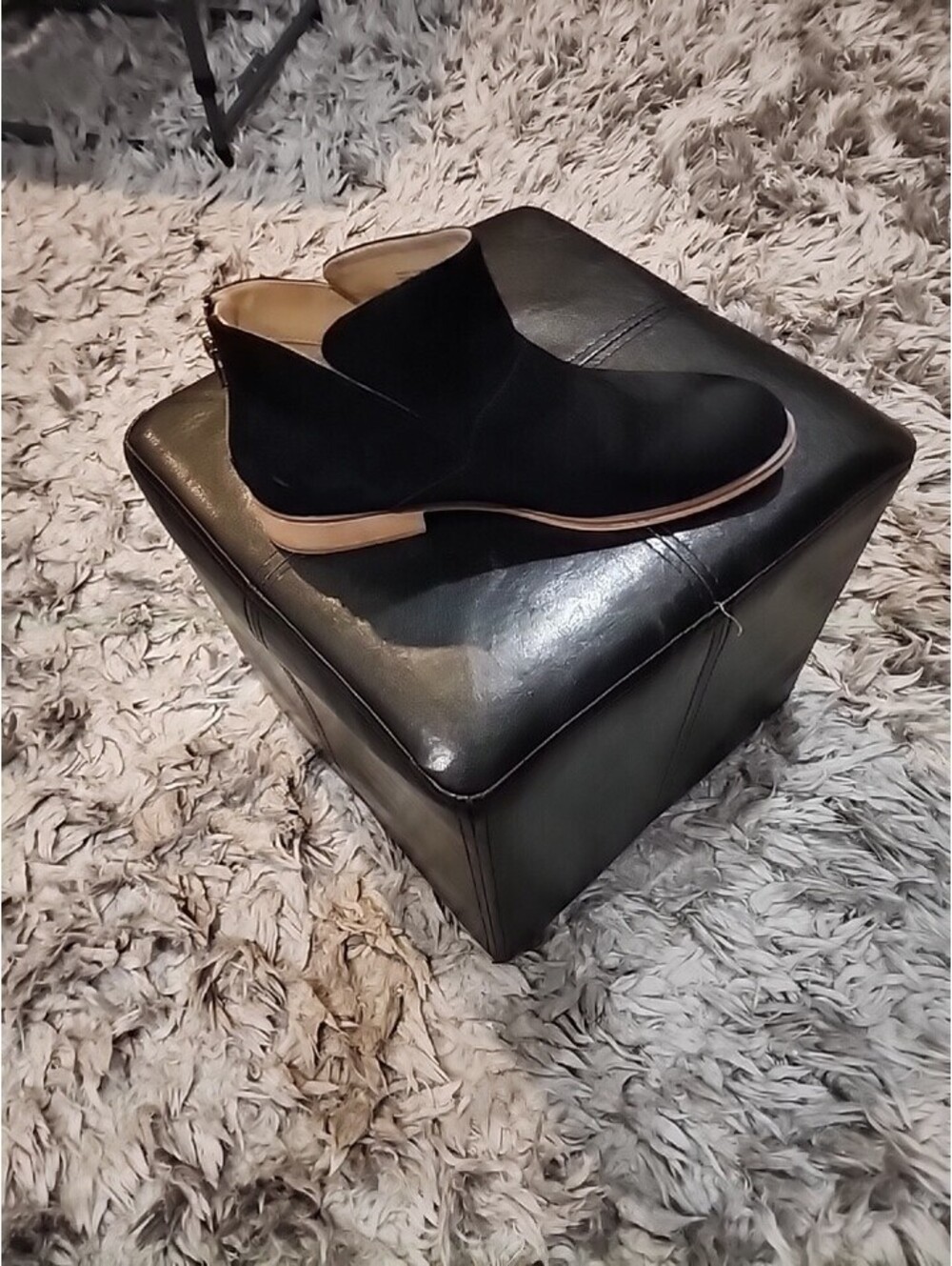 Sonoma Frannee Black Textile Ankle Bootie Zip Round Toe Women's 10 M
